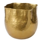Novella Hammered Metal Pot By Accent Decor