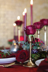 Antique Metal Candleholders By Accent Decor