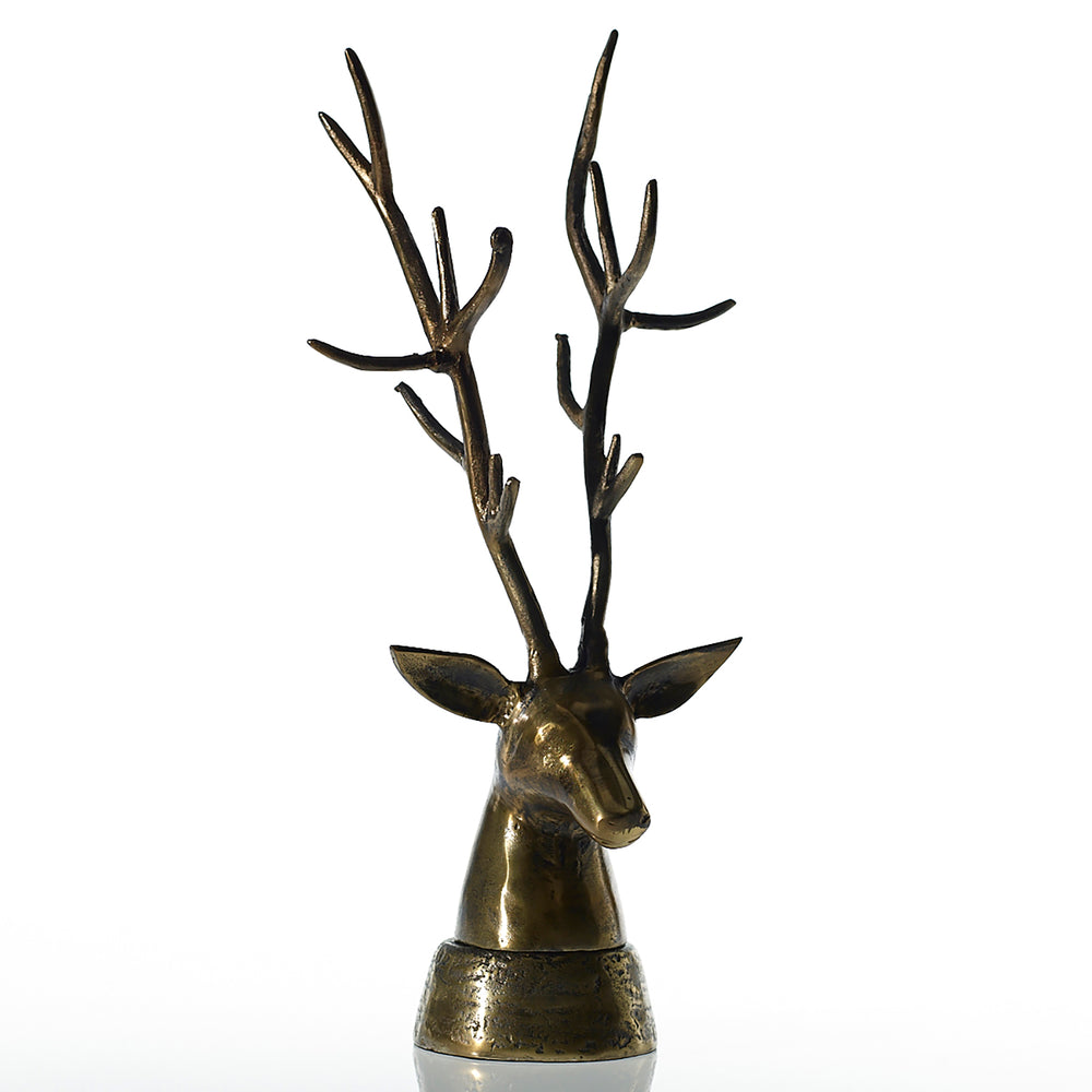 Deerhead Metal Decorative Accent By Accent Decor - 10.5" x 7.5" x 24.5"