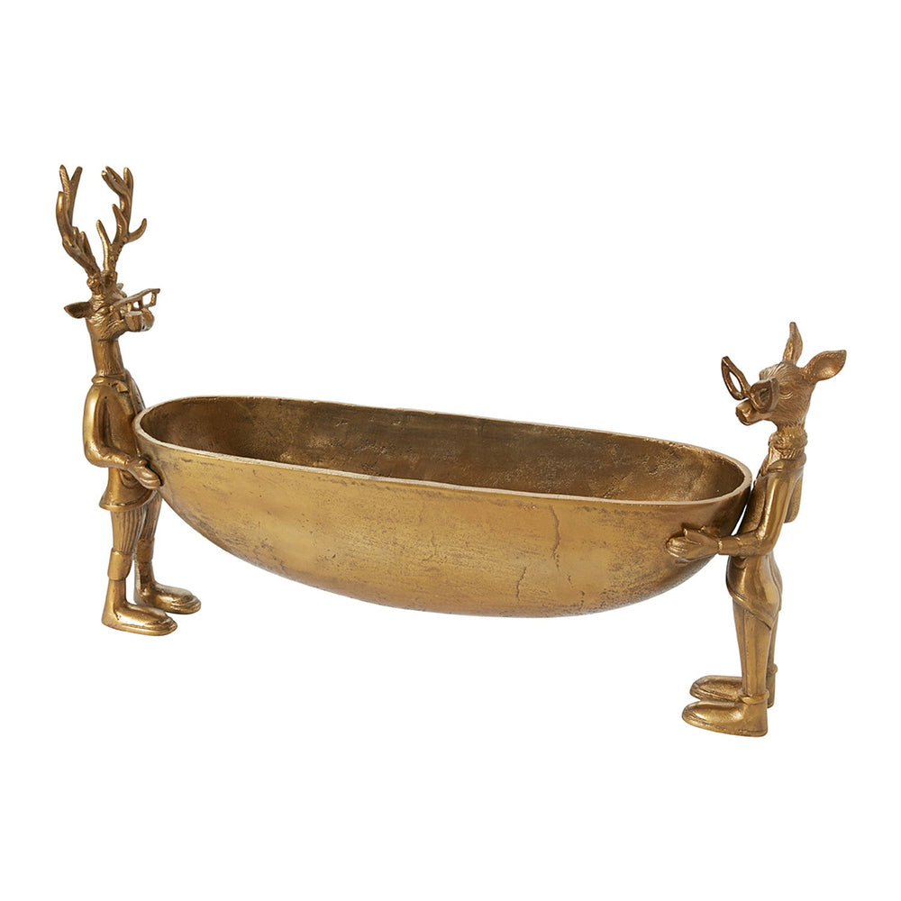 E+E Frankie and Margie Metal Bowl By Accent Decor