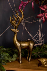 Prancer Reindeer Metal Figurines By Accent Decor