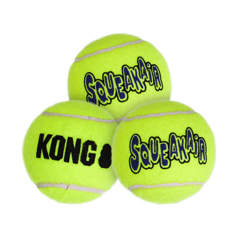 KONG Air Dog Squeaker Tennis Ball Dog Toy, Large