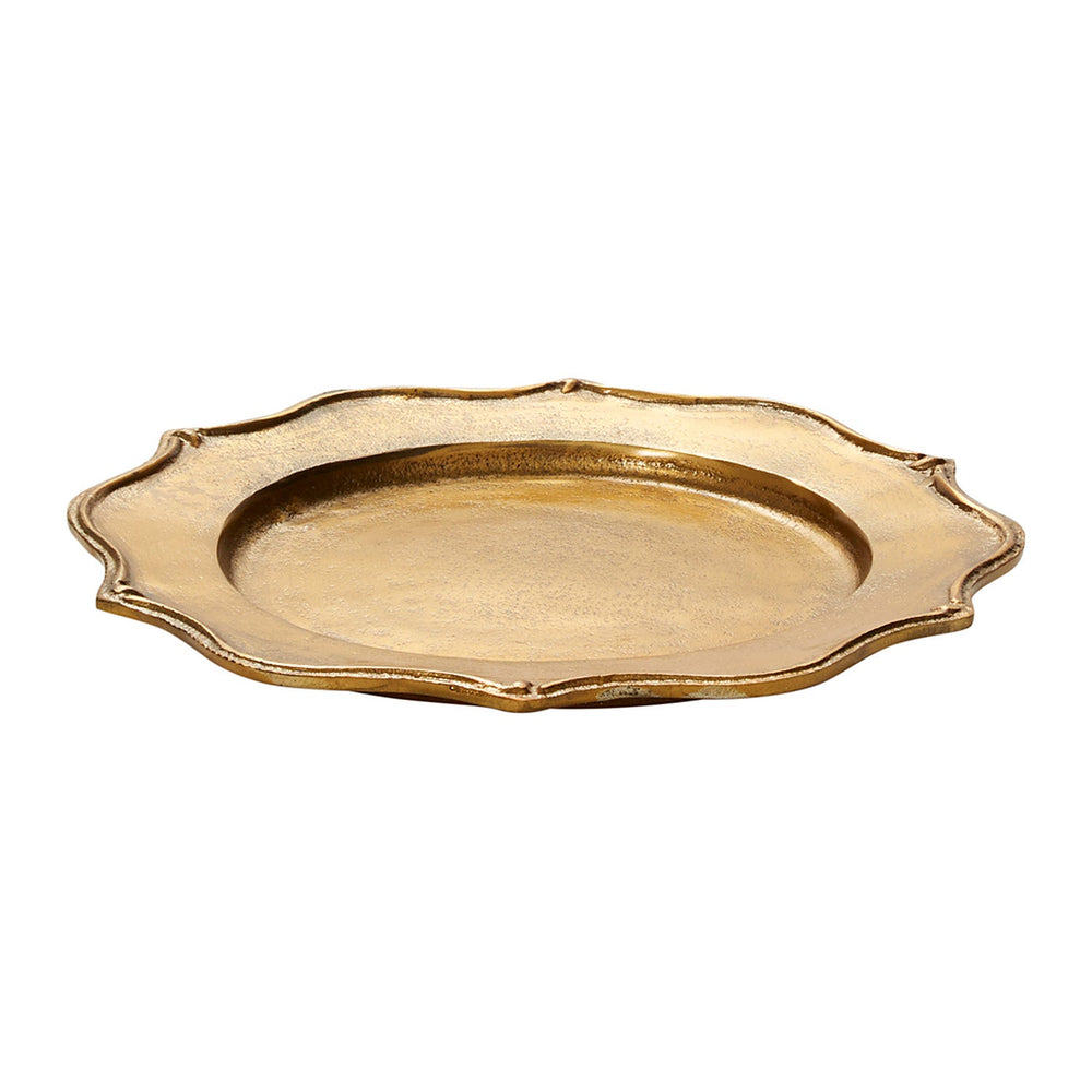 Serendipity Metal Decorative Charger By Accent Decor