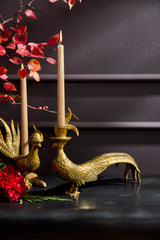 E+E Pheasant Metal Candleholders By Accent Decor