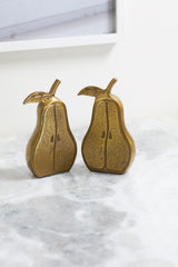 Golden Pear Bookends (Set of 2) By Accent Decor