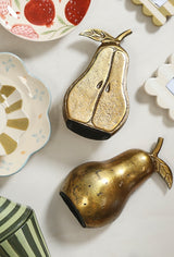 Golden Pear Bookends (Set of 2) By Accent Decor