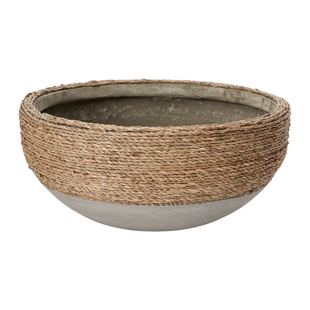 Reed Concrete Bowl By Accent Decor