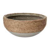 Reed Concrete Bowl By Accent Decor