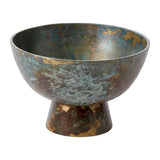 Edinburgh Oxidized Metal Floral Compotes By Accent Decor