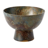 Edinburgh Oxidized Metal Floral Compotes By Accent Decor
