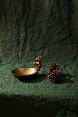 Walnut Metal Bowl By Accent Decor
