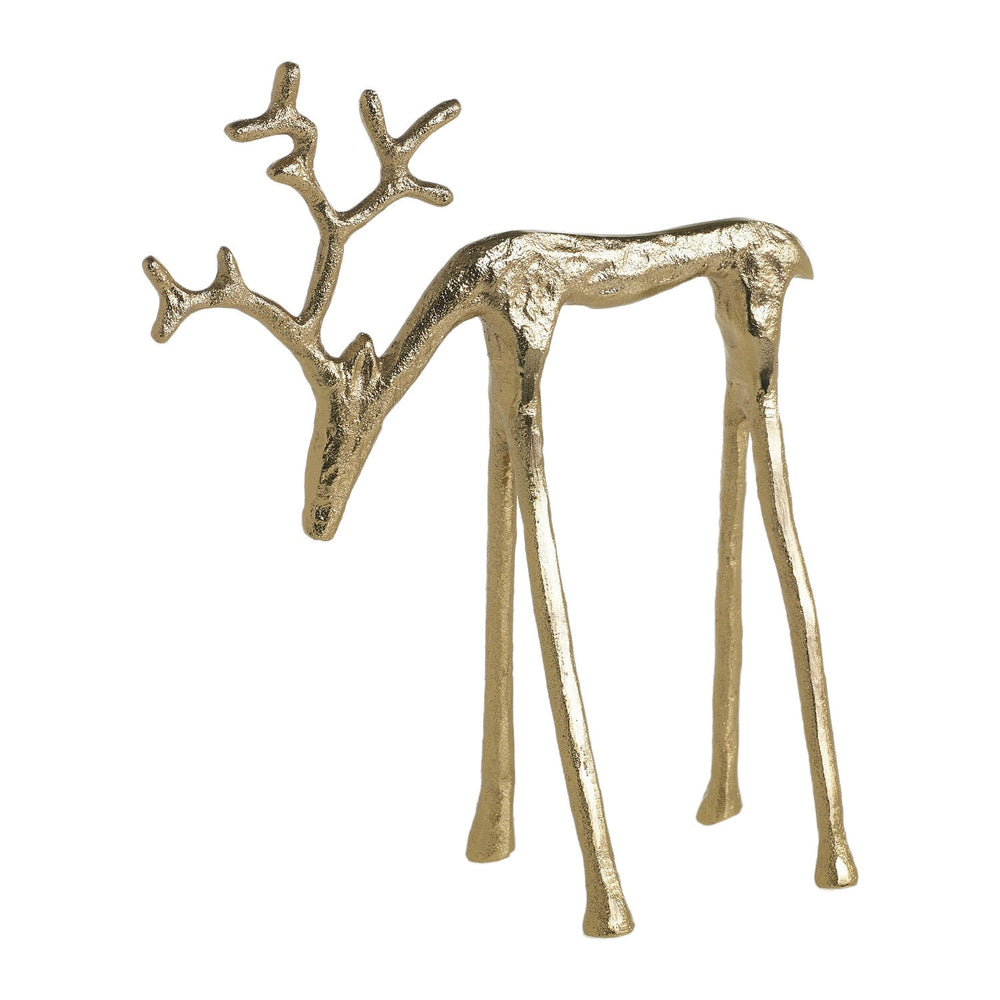Rex Reindeer Metal Decorative Figurines By Accent Decor