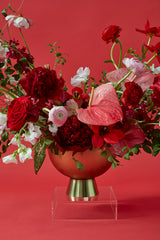 Golden Love Metal Decorative Vessels By Accent Decor
