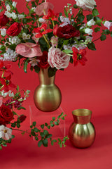 Golden Love Metal Decorative Vessels By Accent Decor
