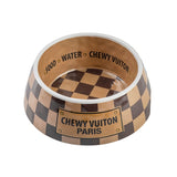 Haute Diggity Dog Checker Chewy Vuiton Bowls (Set of 2 Bowls)