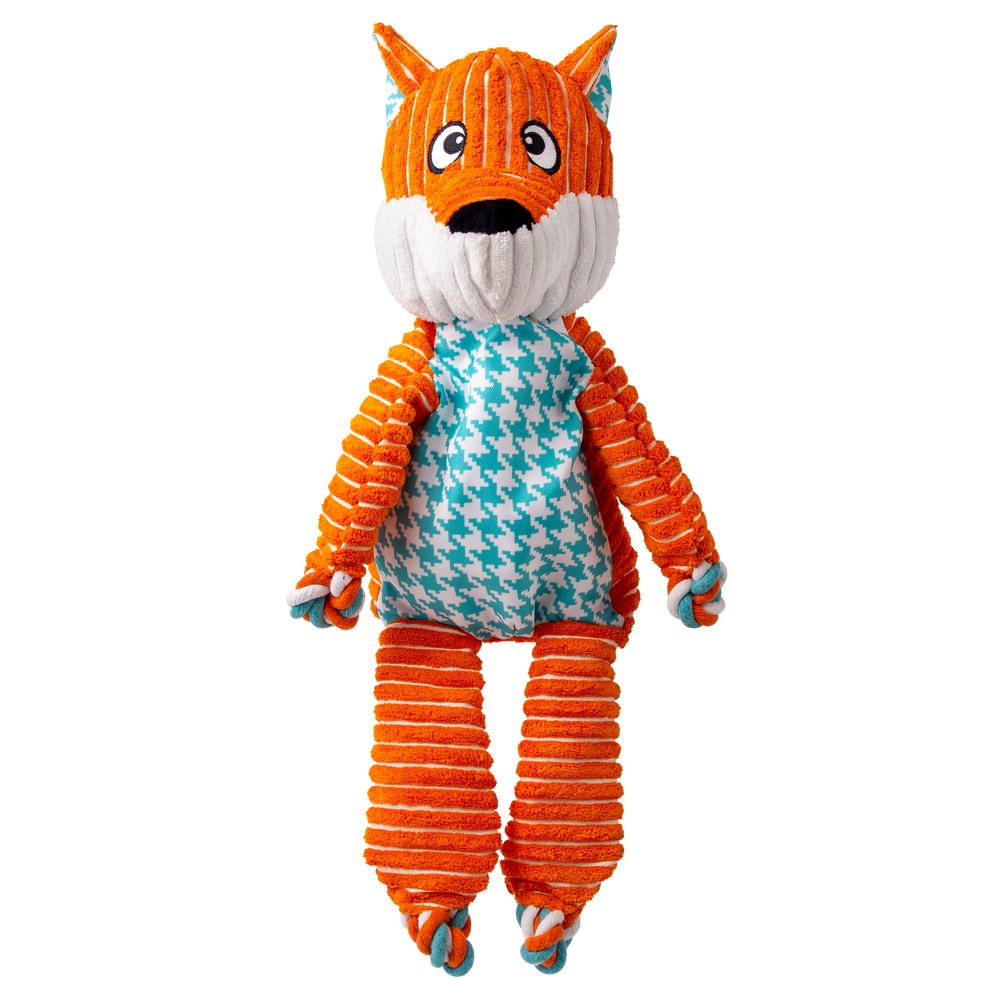 KONG Floppy Knots Fox Jumbo Plush Dog Toy, X-Large