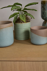 Roux Textured Ceramic Pots By Accent Decor