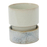 Endeavor with Saucer Reactive Glaze Glossy Pots By Accent Decor