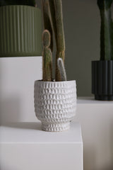 Adrien Textured Carved Pots By Accent Decor