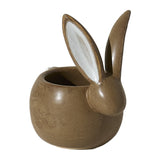 Chocolate Bunny Pot By Accent Decor