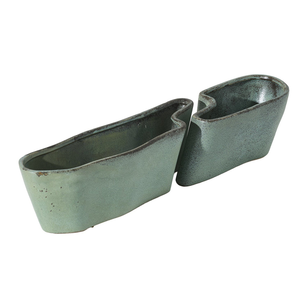 Clyde Trough Vessels (Set of 2) By Accent Decor