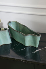 Clyde Trough Vessels (Set of 2) By Accent Decor