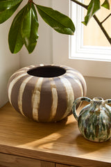 Atwood Hand-Painted Sculptural Vases By Accent Decor