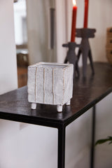 Tarragona Square Reactive Glaze Sculptural Planters By Accent Decor