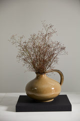 Serpentine Glossy Ceramic Decorative Pitcher By Accent Decor