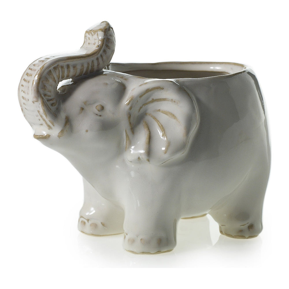 Elephant Ceramic Pot By Accent Decor