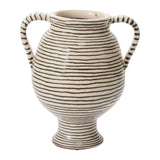 Lines Hand-Painted Ceramic Vase By Accent Decor