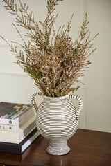 Lines Hand-Painted Ceramic Vase By Accent Decor