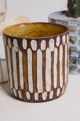 Anselm Hand-Painted Textured Pots By Accent Decor