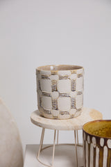 Anselm Hand-Painted Textured Pots By Accent Decor