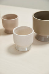 Neutral Pasadena Matte Footed Pots By Accent Decor