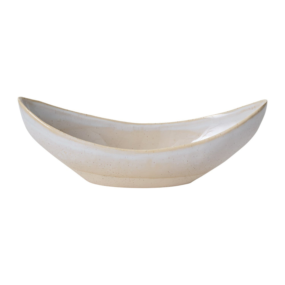 Carys Reactive Glaze Ceramic Boat-Shaped Vessels By Accent Decor