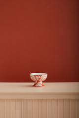 Coral Elodie Hand-Painted Glossy Decorative Vessels By Accent Decor