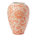 Coral Elodie Hand-Painted Glossy Decorative Vessels By Accent Decor