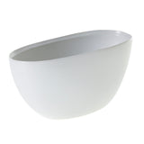 Metta Ceramic Boat-Shaped Vessels By Accent Decor - 11.25" x 4.75" x 5.25" / White