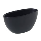 Metta Ceramic Boat-Shaped Vessels By Accent Decor - 11.25" x 4.75" x 5.25" / Black