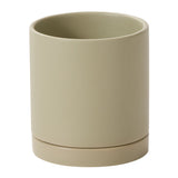 Romey Neutral with Saucer Matte Ceramic Pots By Accent Decor