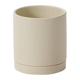 Romey Neutral with Saucer Matte Ceramic Pots By Accent Decor