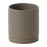 Romey Neutral with Saucer Matte Ceramic Pots By Accent Decor