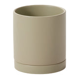 Romey Neutral with Saucer Matte Ceramic Pots By Accent Decor