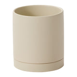Romey Neutral with Saucer Matte Ceramic Pots By Accent Decor