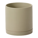Romey Neutral with Saucer Matte Ceramic Pots By Accent Decor