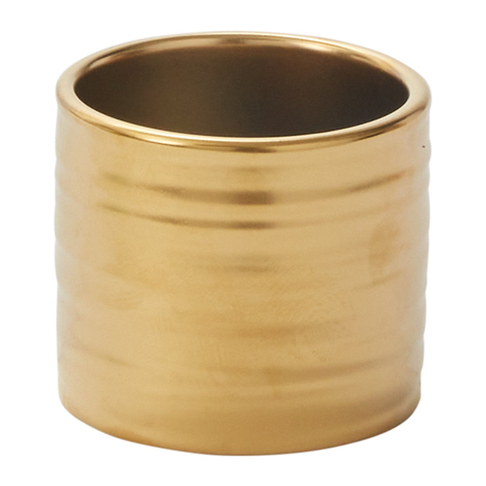 Gold Everest Textured Ceramic Decorative Vessels By Accent Decor