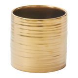 Gold Everest Textured Ceramic Decorative Vessels By Accent Decor