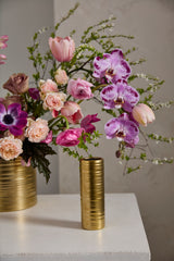 Gold Everest Textured Ceramic Decorative Vessels By Accent Decor