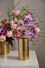 Gold Everest Textured Ceramic Decorative Vessels By Accent Decor